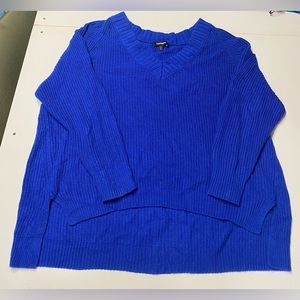 Express Royal Blue Oversized Sweater - large